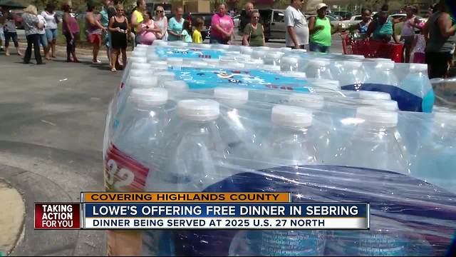 Lowe's offers free dinner in Sebring after Hurricane Irma