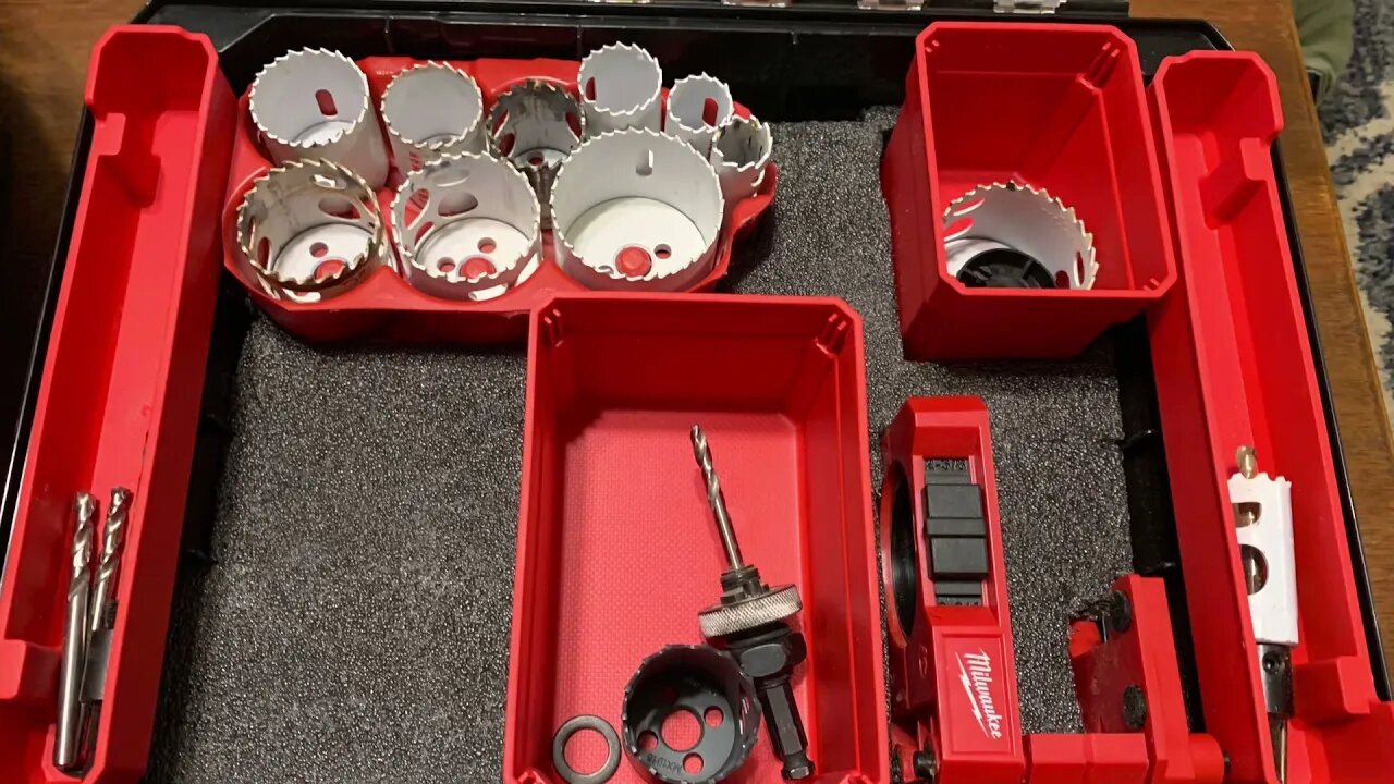 Creating a Milwaukee Hole-Dozer organizer with Craftsman Versastack (Dewalt TSTAK)