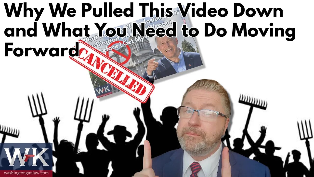 Why We Pulled This Video Down and What You Need to Do Moving Forward