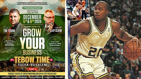 Business Conference | Un-Drafted Ex-NBA Player Walter Bond Shares How to Develop Winning Habits & Success Systems + Join Tim Tebow At Clay Clark's Dec 5-6 2024 Business Growth Workshop!