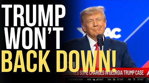 *CHARGES* dismissed against TRUMP!