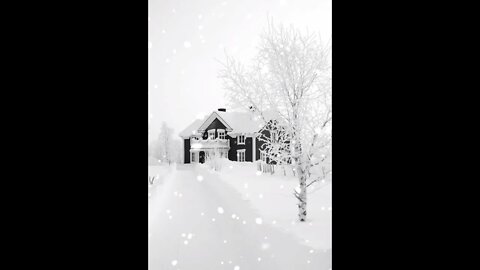 Beautiful Relaxing Piano Music, Falling Snow, Relaxing Music #shorts