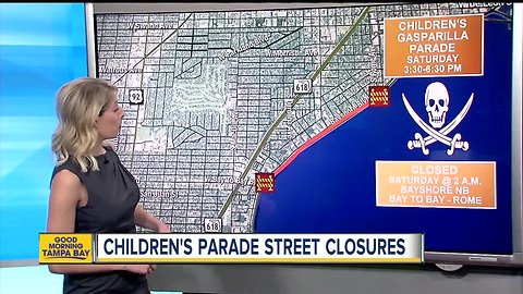 Children's Gasparilla Parade road closures