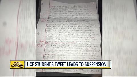 UCF student suspended for tweet of graded breakup letter