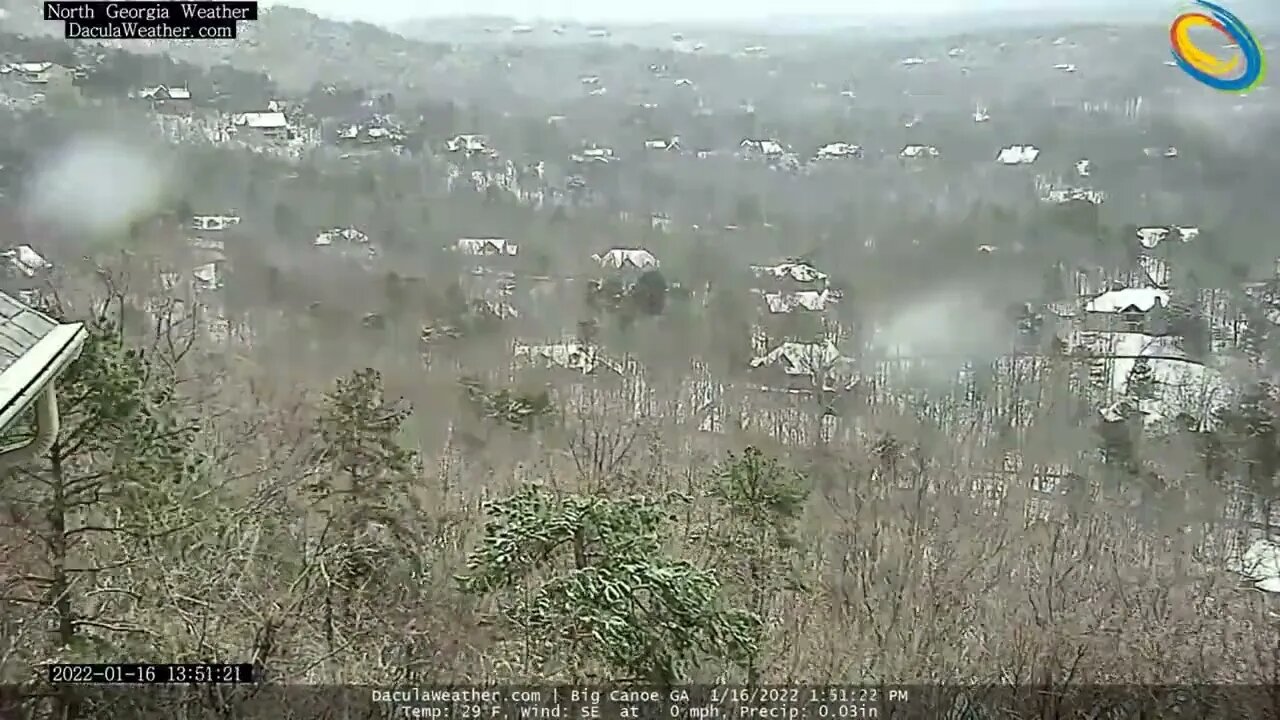 Big Canoe Snow Time Lapse - 01/16/17