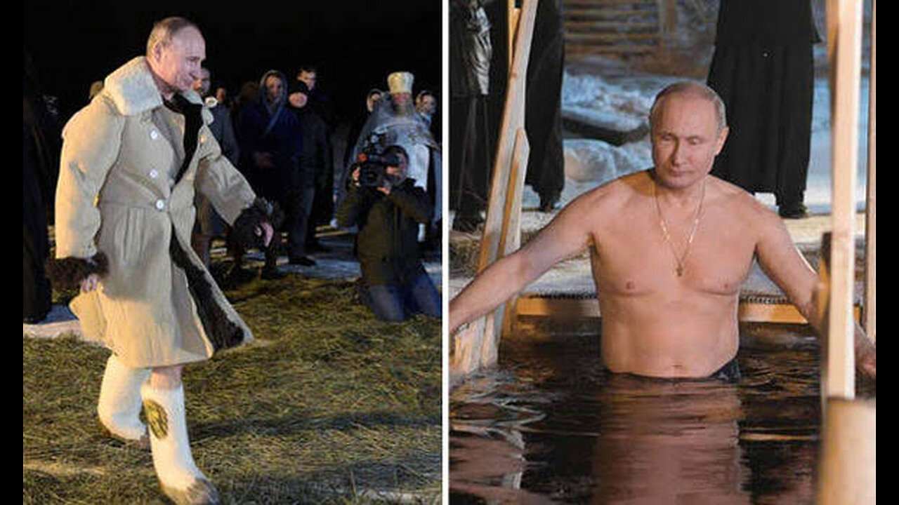 Russian president Vladimir Putin braves subzero lake to mark Orthodox Epiphany