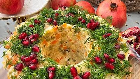 Romanian salad, or salada de boeuf, served with homemade mayonnaise