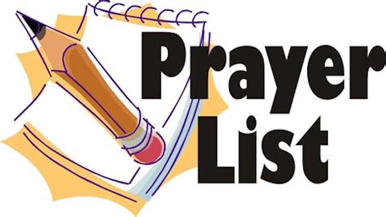 We Go To God With Our List When We Pray