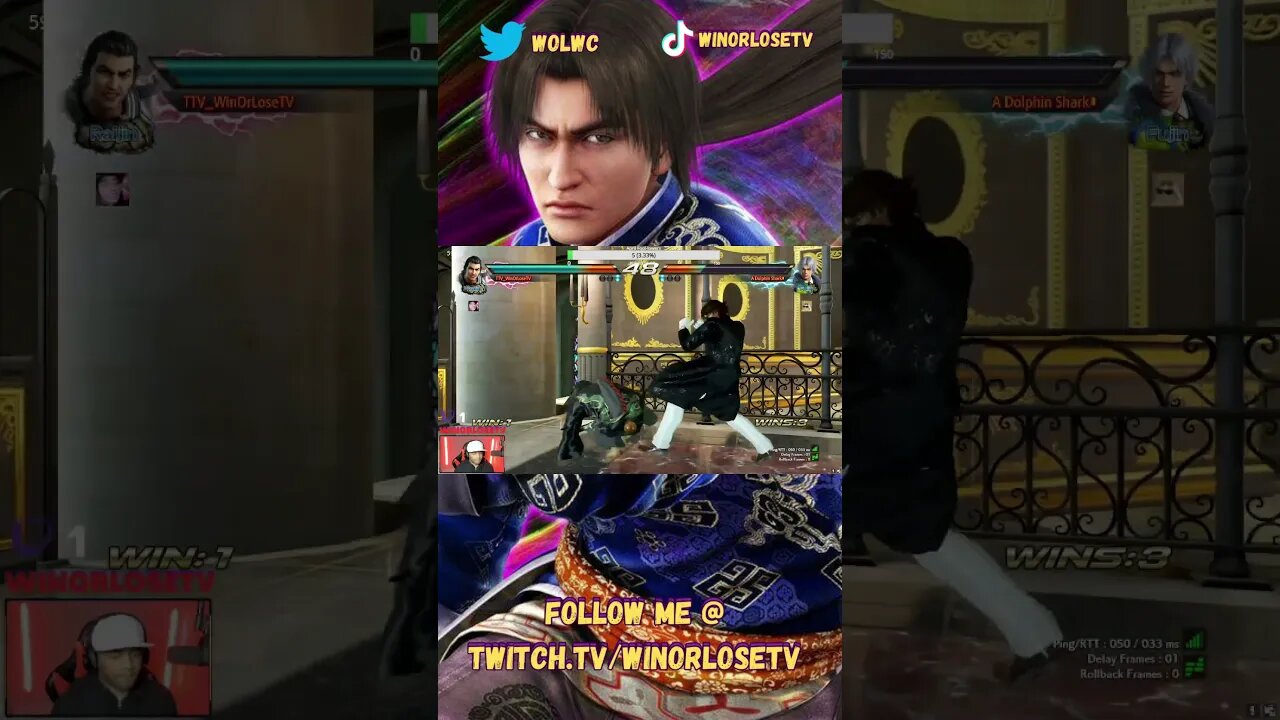 Tekken 7 Lei Wulong Match Highlight #86 #shorts #tekken7