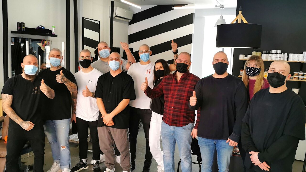 Têtes rasés pour Brandon Poulin - Février 2021