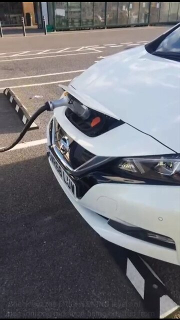 FRIGHTENING levels of non-ionizing radiation being emitted from electric cars.