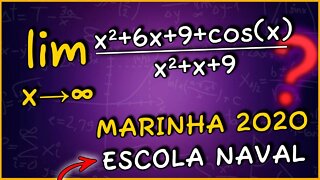 ( passo a passo) LIMITES NO INFINITO NA MARINHA 2020 | ESCOLA NAVAL