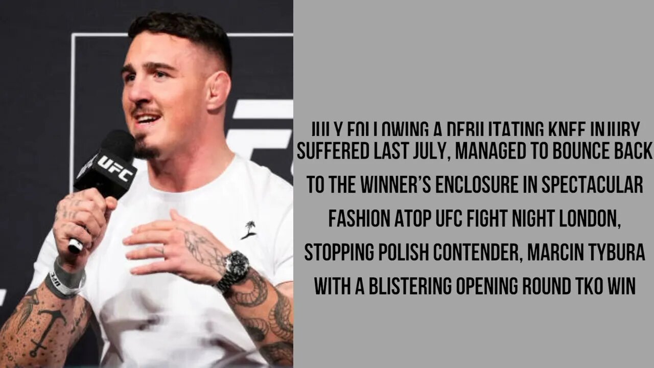 After being knocked out at the UFC London, Tom Aspinall demands a title fight with Jon Jones.