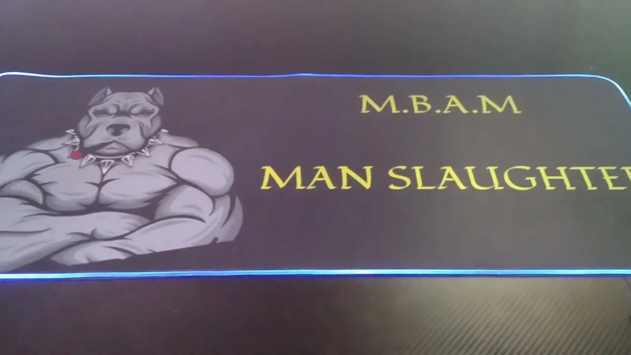 mouse pad with LED RGB compliments of custom tees by me and much more LLC