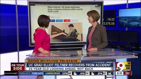 100-mph crash couldn't stop this University of Cincinnati grad