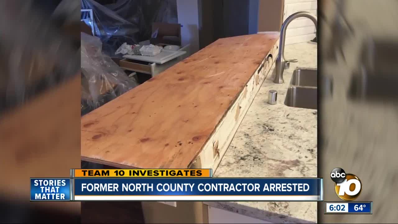 Former North County contractor arrested