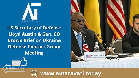 US Secretary of Defense Lloyd Austin & Gen CQ Brown Brief on Ukraine Defense Contact Group Meeting