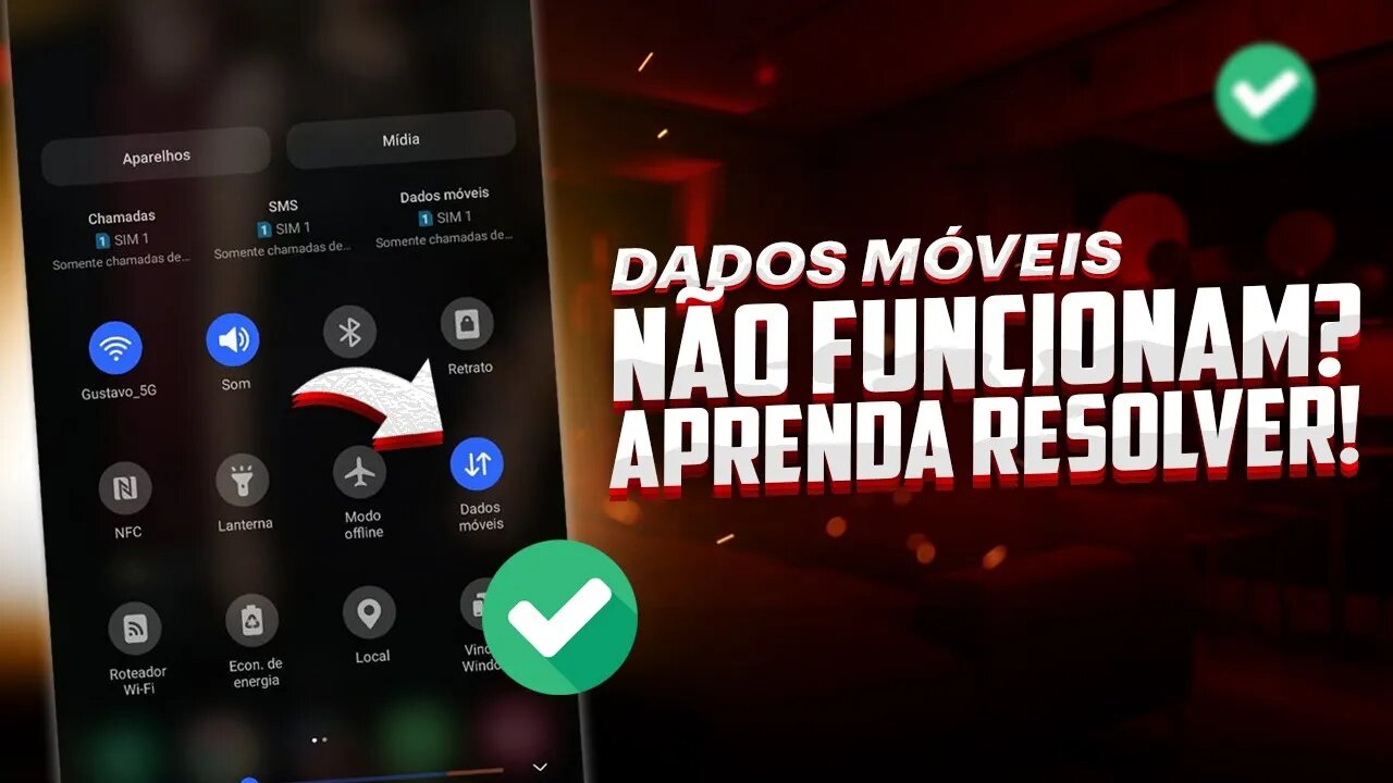 DADOS MÓVEIS NÃO FUNCIONA no CELULAR? RESOLVIDO!