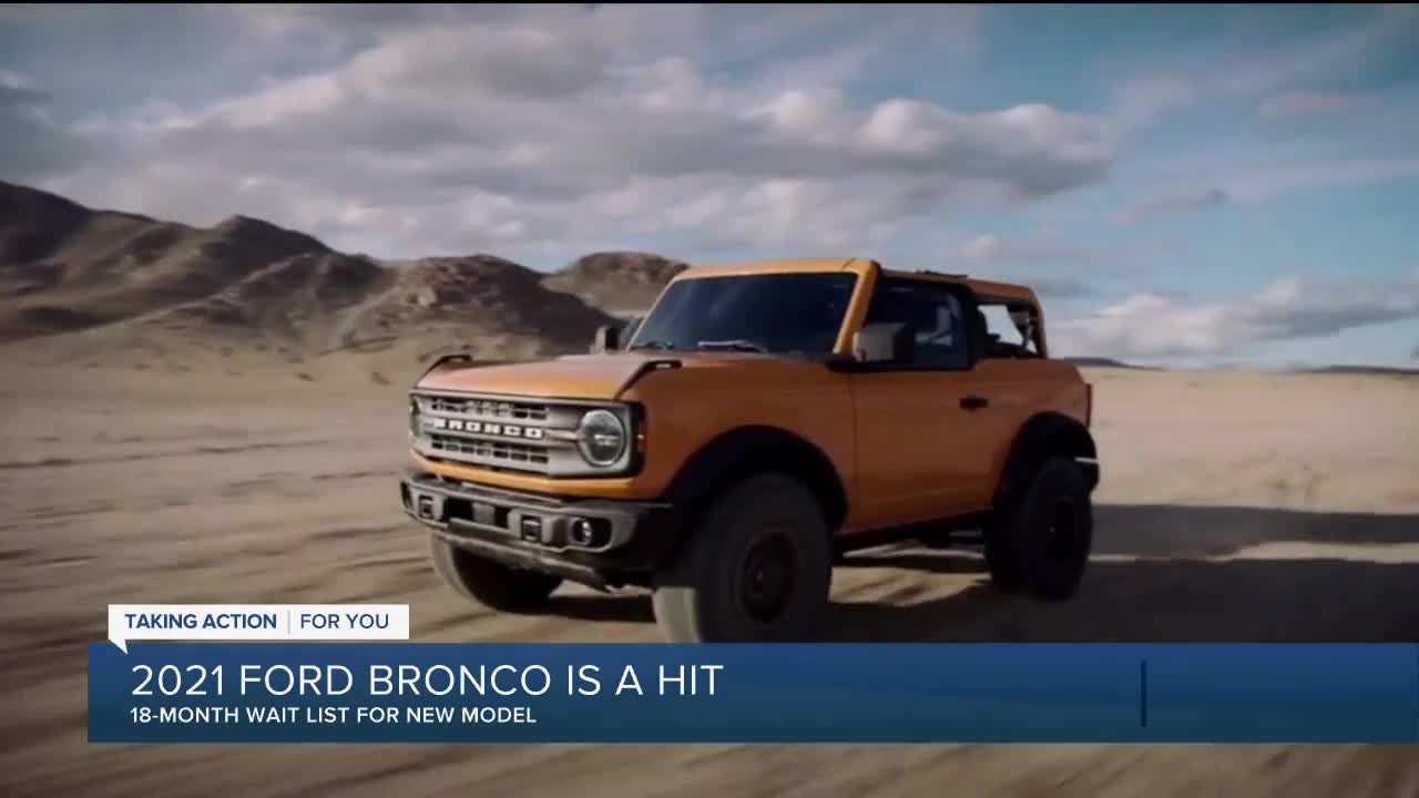 There's reportedly an 18-month waitlist for the all-new Ford Bronco