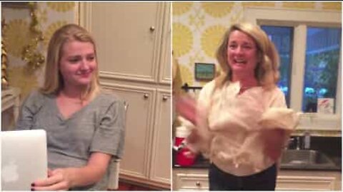 Sa fille est reçue dans une école de cinéma, elle explose de joie