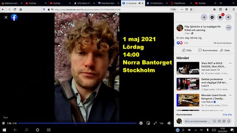 1 Maj 2021 Norra Bantorget Stockholm