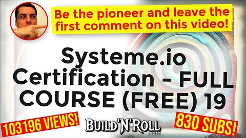 Systeme.io Certification - FULL COURSE (FREE) 19