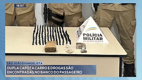 São João Evangelista: Dupla Capota Carro e Drogas são Encontradas no Banco do Passageiro.