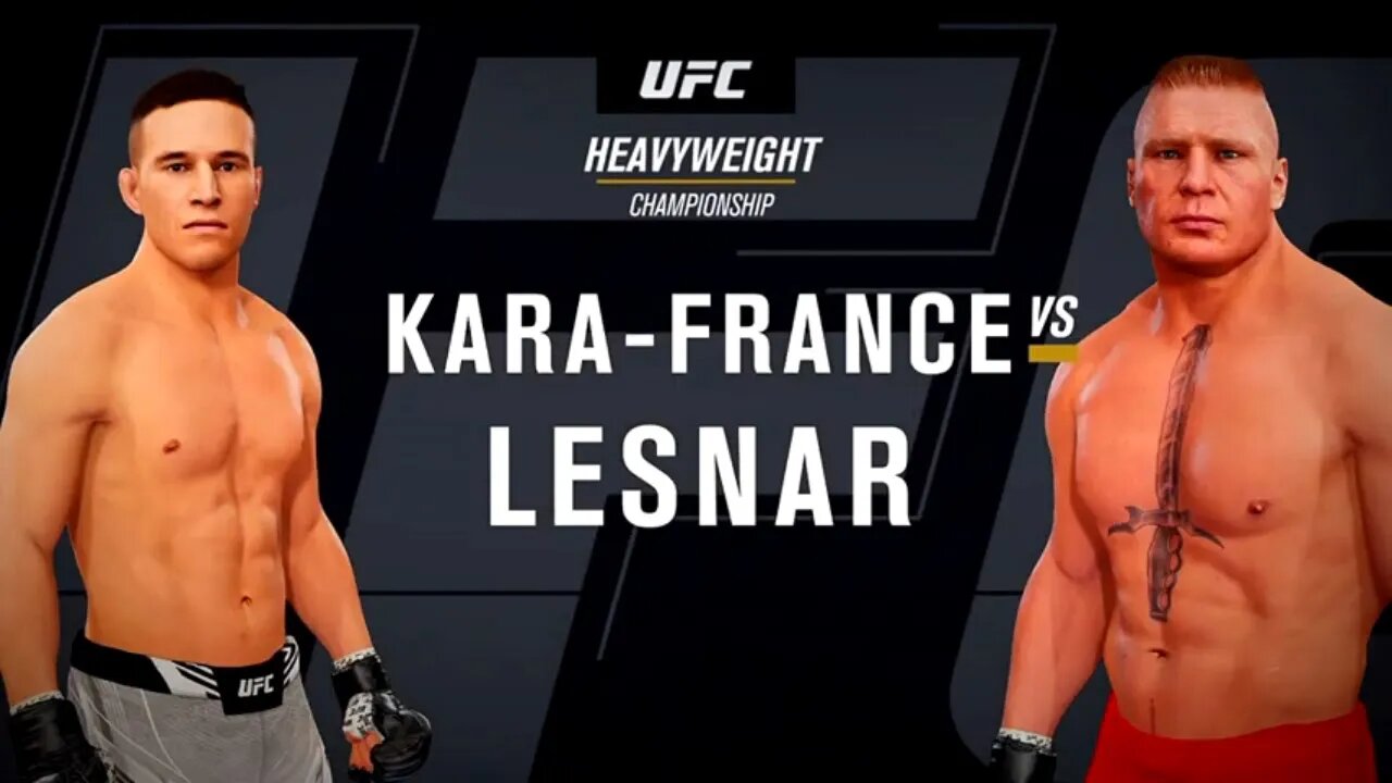 EA Sports UFC 4 Gameplay Brock Lesnar vs Kai Kara-France