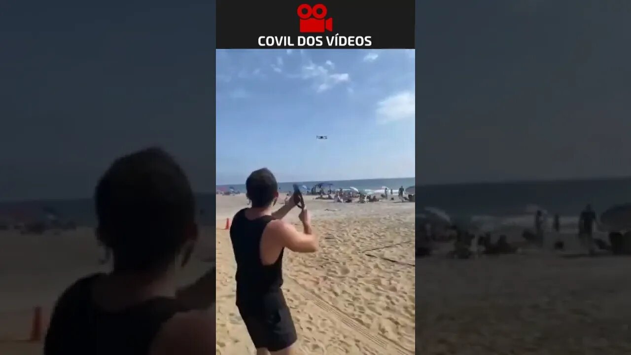 quase derrubou o drone 😂😂