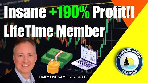 Insane +190% Profit Lifetime Member Stock Market