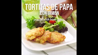 Tortitas "with potato and jam
