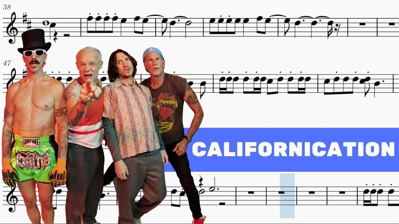 Red Hot Chili Peppers - Californication - Tenor Sax Sheet Music