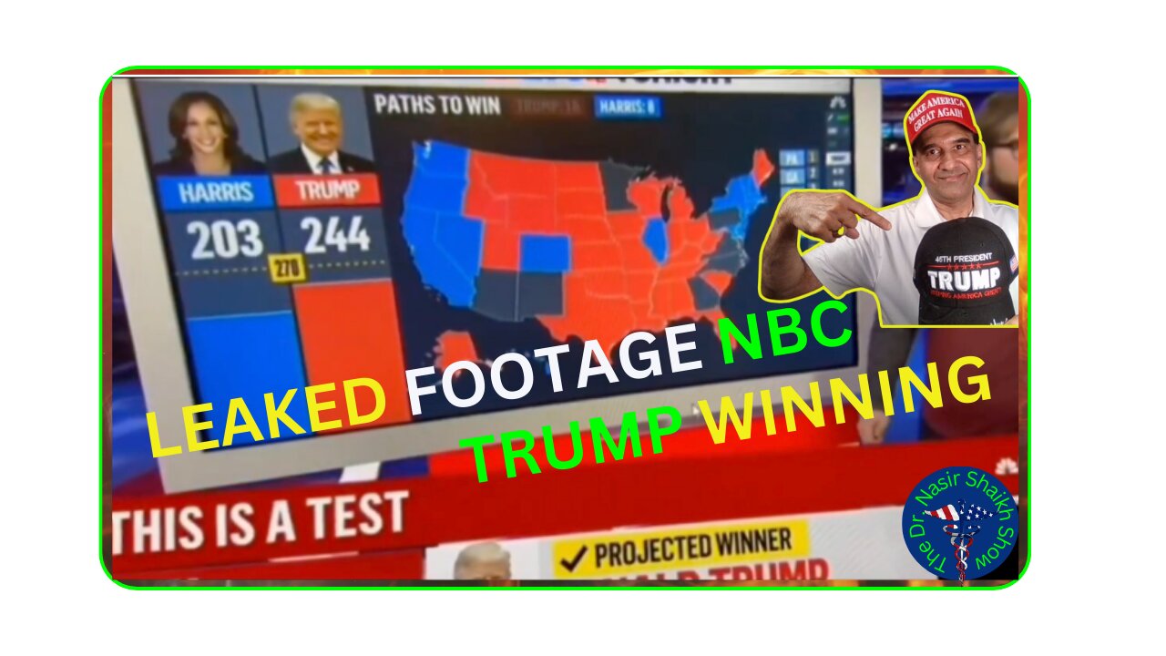 LEAKED NBC Trial Run Election Night Footage SHOWS Trump Well On HIs Way To WINNING Presidency