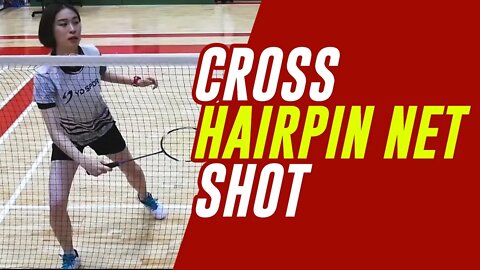 Cross hairpin net shot featuring cokcok badminton (Eng Subs)