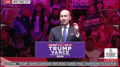 FULL SPEECH: Stephen Miller Delivers Remarks at Madison Square Garden in NYC- 10/27/24