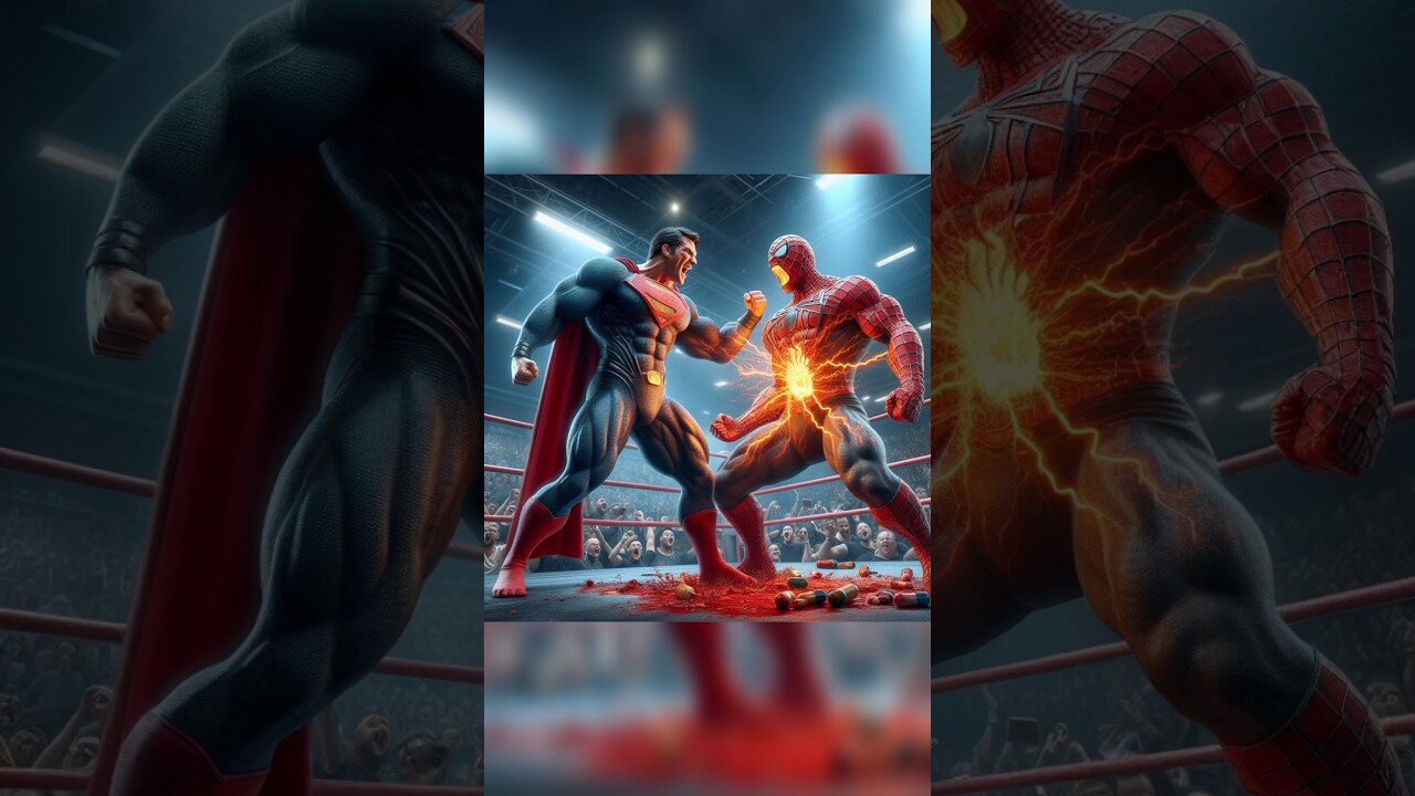 Spiderman vs Superman 💥 , Revenge story of Spiderman 😭 , #superhero #marvel #dc #trending #shorts