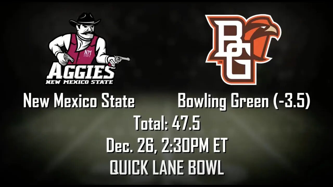 Bowling Green vs New Mexico State Prediction and Picks | Quick Lane Bowl Betting Advice | Dec 26