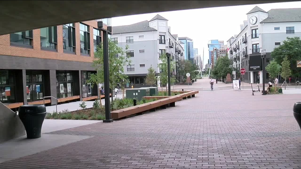 New Platte Plaza next to Highland Bridge