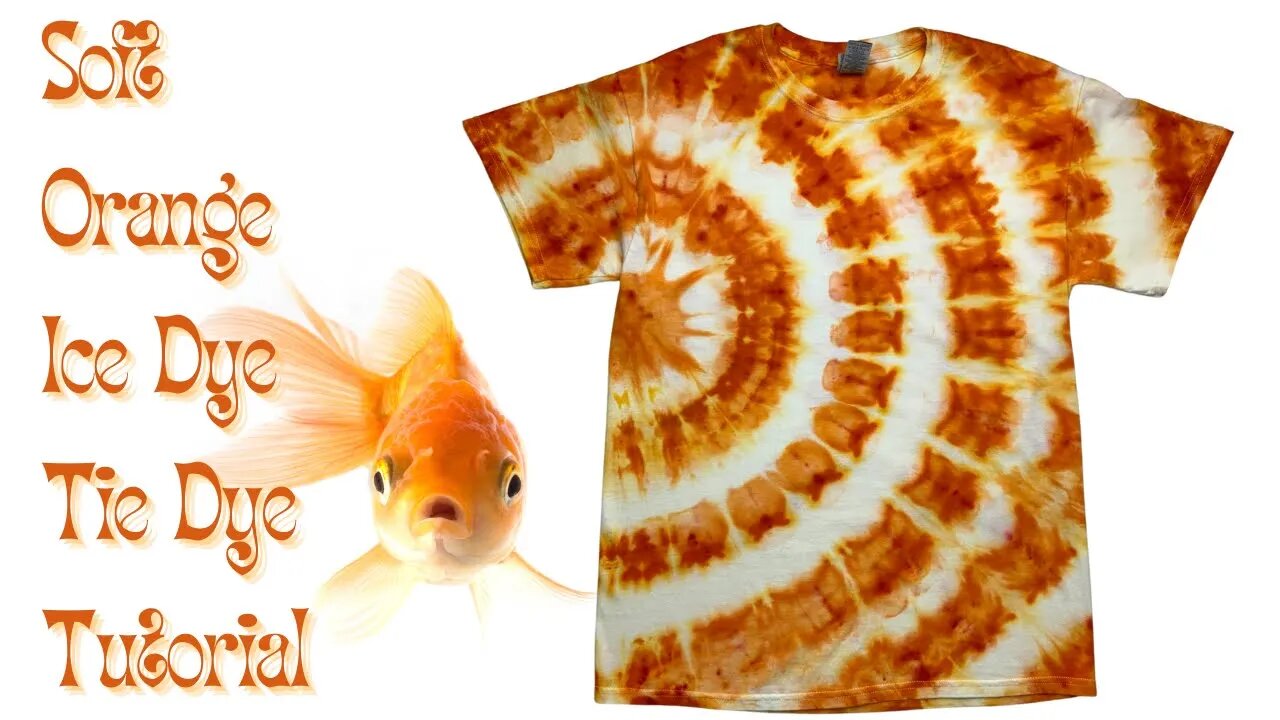 Tie-Dye Designs: Soft Orange Side Fanfold Ice Dye