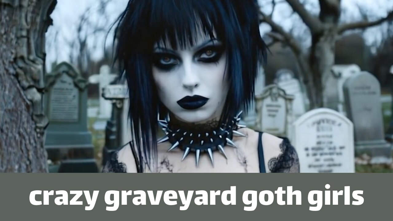 Crazy graveyard goth girls