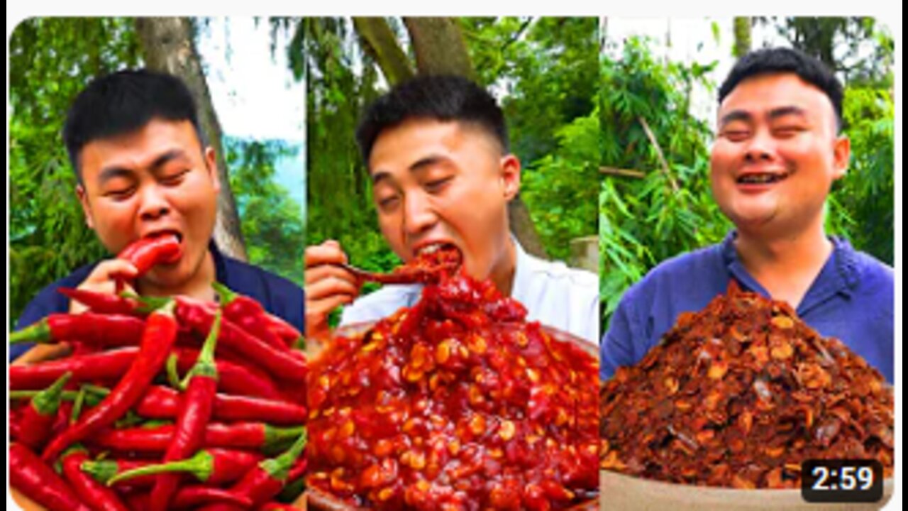 Super Spicy Foods Challenge! Chinese Food Cooking Mukbang - TikTok Funny Video by Songsong and Ermao