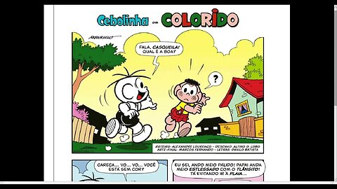 Cebolinha Em Colorido [Pause o Vídeo Caso Não Consiga Ler]