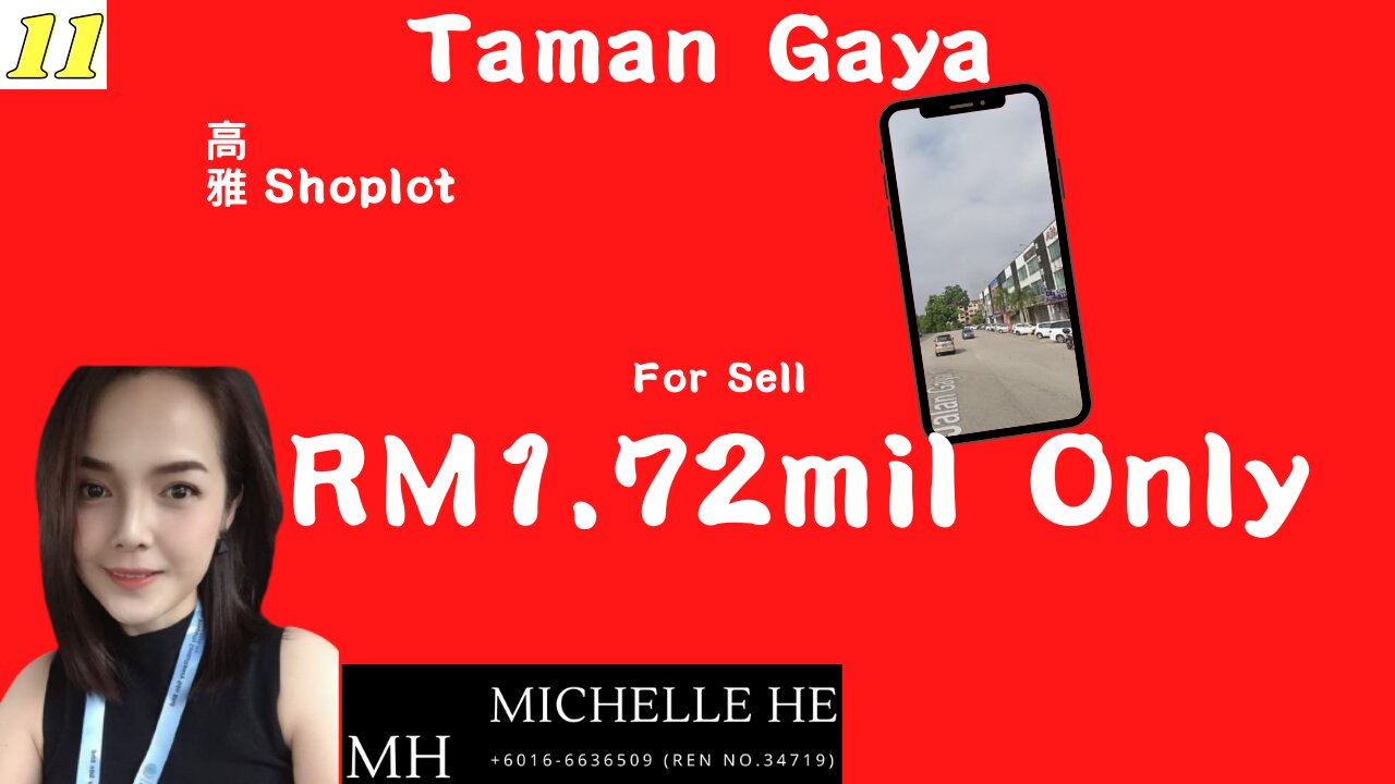 property malaysia Taman Gaya 3-Storey Shop-Lot @ Jalan Gaya 1 ➤➤Shop For SALE 出售🔥