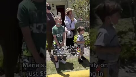 Family sees the beach for the first time❤️