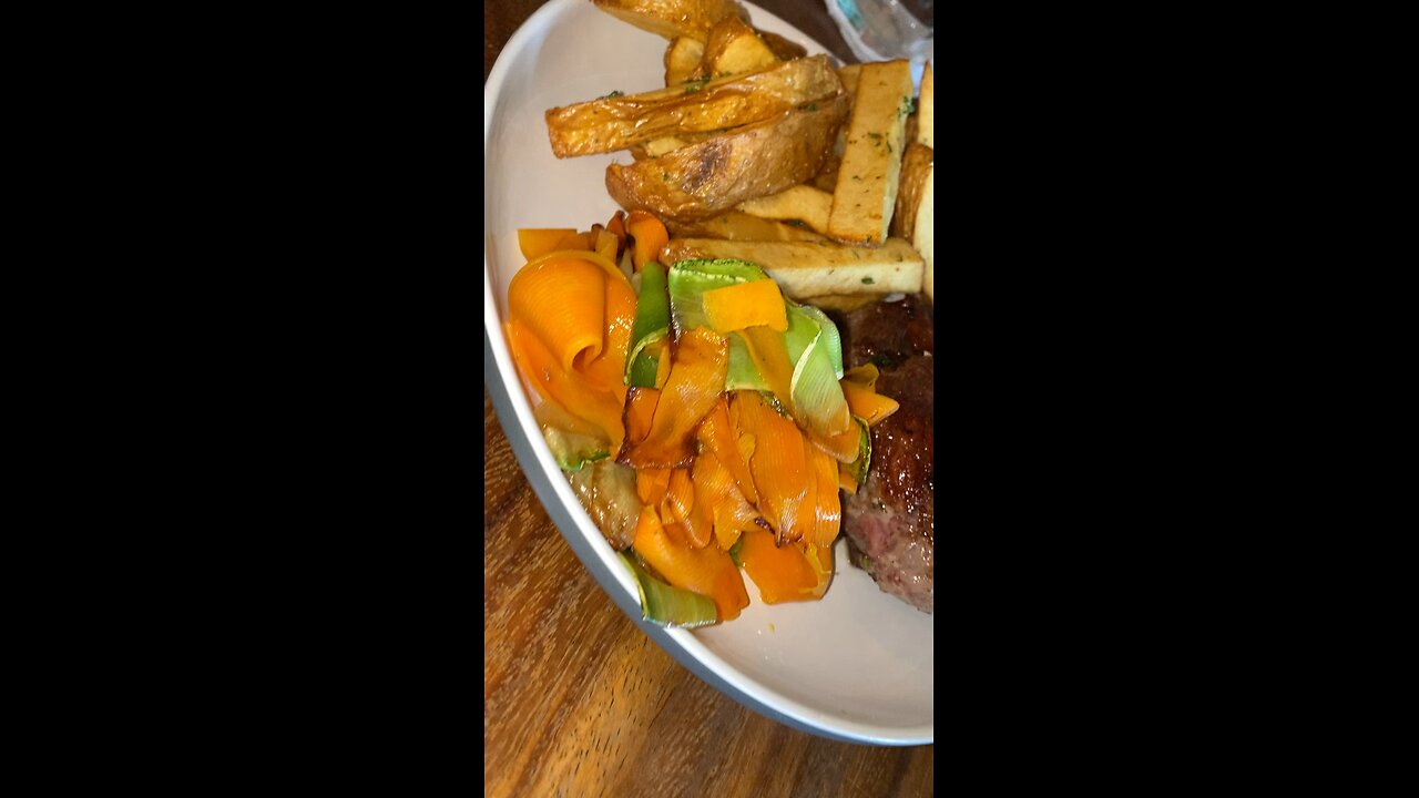 Top-of-the-line, great steak and salad