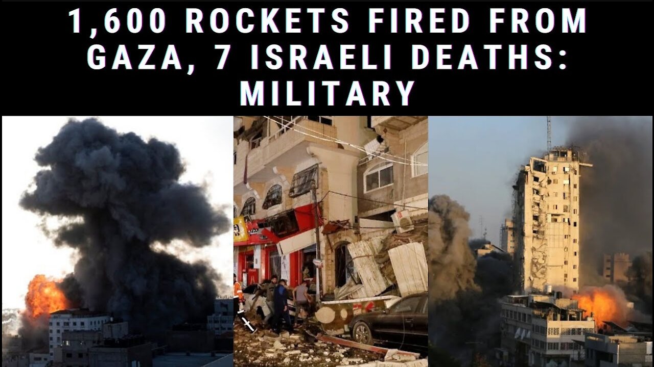 1,600 rockets fired from Gaza, 7 Israeli deaths: Military | WorldWar