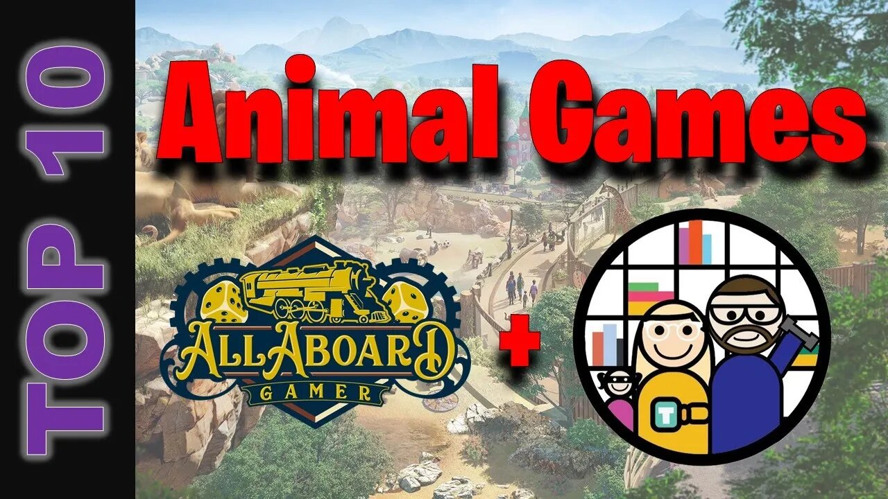 Top 5 (really, 10) "Animal" Games w/ Ryan and Bethany Boardgame Reviews!