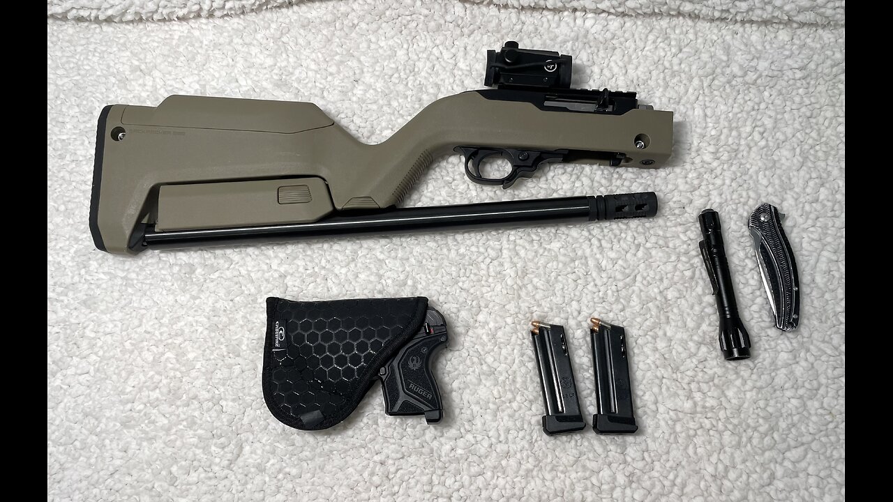 Rifle and Pistol Pairings part 5 - Ruger 10/22 in Magpul Backpacker X22 stock and Ruger LCPII pistol