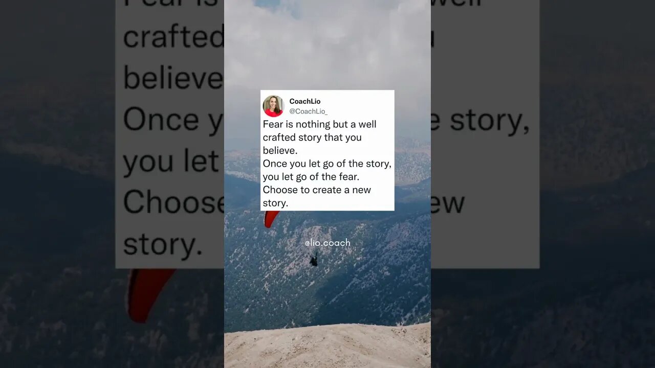 Let go of the fear. Create a new story #shorts #coachLio #mindset #thoughts #yourstory #createit