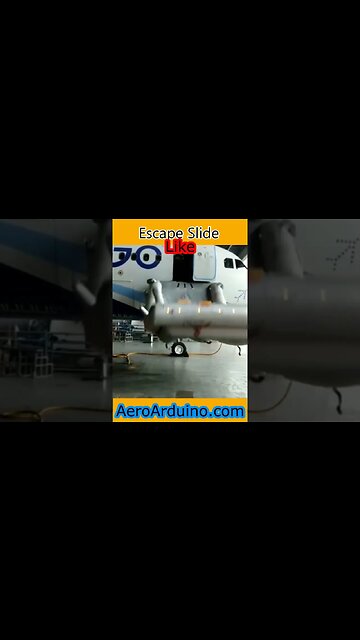 Fast Shoot Emergency Escape Slide #Aviation #Flying #AeroArduino